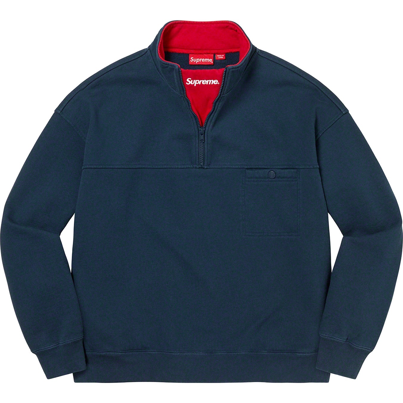Washed Half Zip Pullover view 16